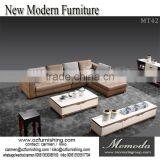 MT42 Elegant Style Italian Genuine Leather Sofa l Shape Sofa For Home Or Restaurant thumbnail-1