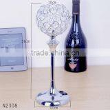 Free Shipping 31*11cm Metal Glass Crystal Candlestick for Home Wedding Party Decoration Candle Holders thumbnail-2