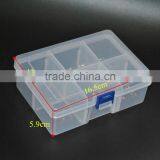 6 Compartments Clear PP Plastic DIY Divider Beads Box Electronic Components Storage Bin Box thumbnail-3