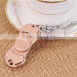 Hand Spinner Fidget Spinner Toy Copper Staniless Steel/Aluminium EDC Tool With Golder Edge thumbnail-4