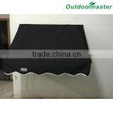 Outdoor 4x2FT Manual Folding Black Small Window Awning thumbnail-1