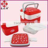 Double Layers Portalbe Square Plastic Tiffin Lunch Box