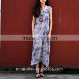Women's Tie Dye Maxi Rayon Dress, Summer Dress thumbnail-4