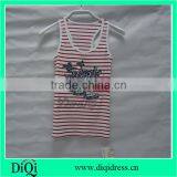 Women White and Pink Stripe Tank Tops With Hot Fit thumbnail-1
