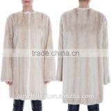 2016 Winter Women Keep Warm Noble Natural Mink Fur Coat thumbnail-5