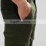 Best Price Custom Guangzhou Manufacturer OEM 98% Cotton 2% Elastane Breathable Functional Pockets Green Men's Cargo Casual Pants thumbnail-3