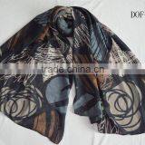 Fashion New Coming 100%rayon Ladies Print Heart Latest Scarf thumbnail-3