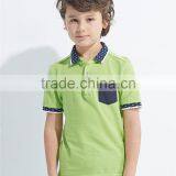 Hot Sale OEM Service 100% Cotton Good Quality Short Sleeve Polo t Shirts for Boy Kids thumbnail-1