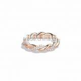 Rose Gold Plated CZ Studded Designer Ring thumbnail-1