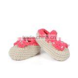 Sequin Instep Strap New Design Handmade Crochet Baby Shoes thumbnail-2