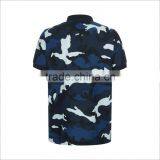 Latest Fashion Designs 100% Cotton Polo T Shirt Customized Navy Camo Polo Shirt Men thumbnail-2