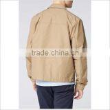 Wholesale Custom Mens Zipper Jacket Casual In Khaki thumbnail-2