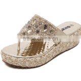 Zm50139b Ladies Rosary Sandal Wholesale Wedge Heel Women Shoes thumbnail-3