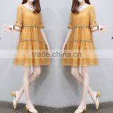 Z&M Women's 2017 Blue Lace Dress Night Wearing Dress Ladies Wear Dress thumbnail-5