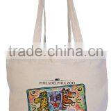 Full Color Print Cotton Tote Bag - Made From 10 Oz. Cotton and Comes With Your Logo thumbnail-1