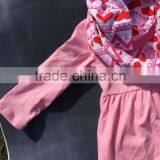 2016 Cute Toddler V-days Girls Baby Kids Valentine Clothes Heart Top Pant New Design Hot Sell Boutique Clothes Kids Sets thumbnail-2