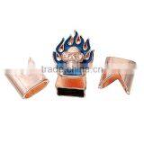 Zinc Based Alloy Hook Clasps Bracelet End Bar With Slider For Leather Bracelet Skull Halloween Rose Gold Blue thumbnail-1