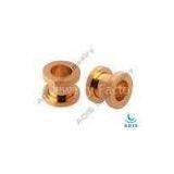 Ip Surgical Steel 24k Gold 19mm, 20mm Ear Piercing Jewelry / Ear Flesh Tunnel thumbnail-1