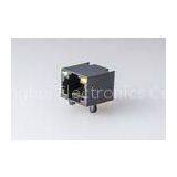 Full Plastic RJ11 RJ45 Jack With Led TAB UP 8P8C Single Port Without Transformers thumbnail-1