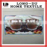 Two Cup Coffee Microfiber Fruits Colourful Kitchen Towel thumbnail-1