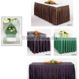 Table Skirting Satin Box Pleats Table Skirt