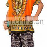 Kids African Dashiki Ethnic Cotton Shirts thumbnail-5