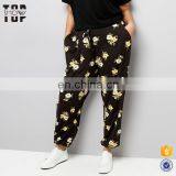 China Suppliers Floral Print Black Womens Plus Size Jogger Pants Women Joggers thumbnail-1