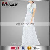 Lace Peplum Sequin Gown Womens Clothing 2016 Suit of Top and Dress Women Wear thumbnail-1