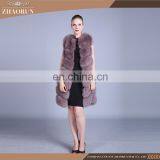 Thick Fur Dyed Fur Vest Wholesales Real Fox Fur Vest Women thumbnail-2