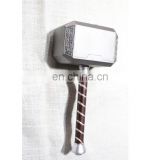 Decorative PU Hammer with Brown Handle Wrapper with Silver Belt for Halloween, Carnival, Dress up and Party