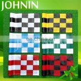 OEM High Quality 420D Nylon Durable Colorful Grid Golf Flags With Customized Logo