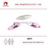 PuJiang crystal stone supplier point back horse eye rhinestone