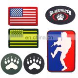 Customized Color Top Quality No Mold Cost USA American Flag Tactical Morale Soft Rubber Custom PVC Patch