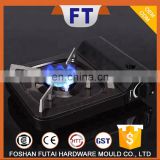 Gas cooker stove outdoor camping portable gas stove with mini electric stove