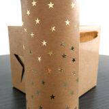 Trapezoidal Flower Foldable Handbag Kraft Paper Gilding, no Adhesive Bonding Five Stars thumbnail-5