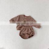 1-3years Spring Autumn New Baby Children's Suit Printed Rainbow Sweater & Baby pp Short Two-piece Suit Outfits thumbnail-3