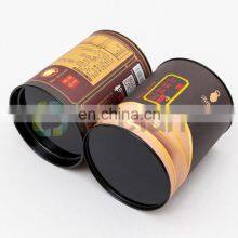 Custom Color Printing Paper Tube Packaging Box Melon Seeds Package With Tin Lid thumbnail-3