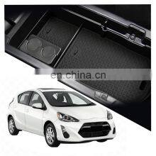 Interior Accessories Parts Silicone Armrest Rest Storage Box Center Control Console Organizer Tray For Toyota Prius 2012-2015