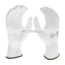 Factory Price General Purpose 13Gauge Machine Knitted Industrial Safety White PU Coating Gloves thumbnail-1