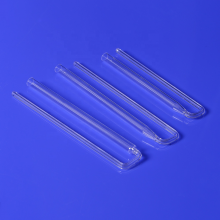 Transparent U Shape Quartz Test Tube Fused Glass Sampling Tube for BET Chemical Analysis thumbnail-4