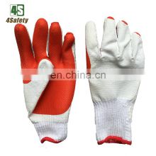 4SAFETY Laminated Rubber Latex Coated Cotton Gloves With CE