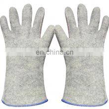 700 Degree Woven Fabric Aramid Fiber Aluminized Heat Resistant Industrial Glove High thumbnail-5