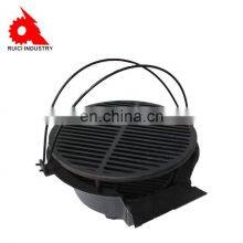 Round Cast Iron Camping Charcoal Baking Oven Bbq Grills thumbnail-2