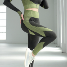 Gym Fitness Sports Wear Set Yoga Leggings Workout Suits thumbnail-2