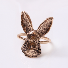 Easter Rabbit Napkin Buckle Thanksgiving Jade Rabbit Napkin Ring Little Rabbit Napkin Ring thumbnail-3