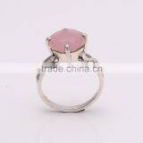 ROSE QUARTZ,925 Sterling Silver Jewelry Wholesale,WHOLESALE SILVER JEWELRY,SILVER EXPORTER,SILVER JEWELRY FROM INDIA thumbnail-3