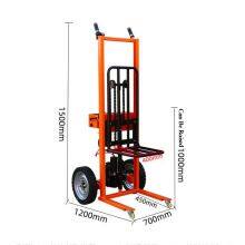 Electric Tiger Cart Lifting Folding Storage Hand Lift Manual Pallet Stacker Trolley thumbnail-3