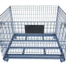 Storage Storage Metal Foldable Pallet Steel Wire Mesh Warehouse Cage Stillage thumbnail-4