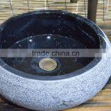 Cheaper Supply Indoor Fancy Bathroom Polished Granite Sink thumbnail-3