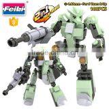 Hot New Cogo Toys Beast Warrior 2 in 1 Plastic Building Blocks Toys